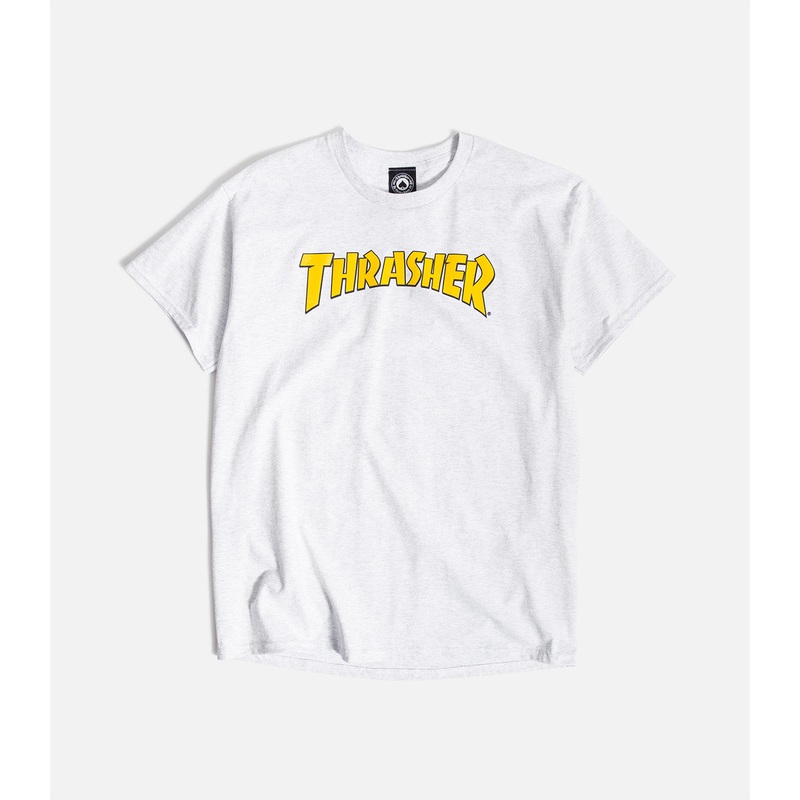Thrasher Cover Logo T-Shirt|S|M|L|XL|XXL|Ash