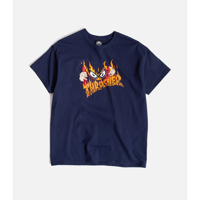 Thrasher Sucka Free T-Shirt|S|M|L|XL|XXL|Navy