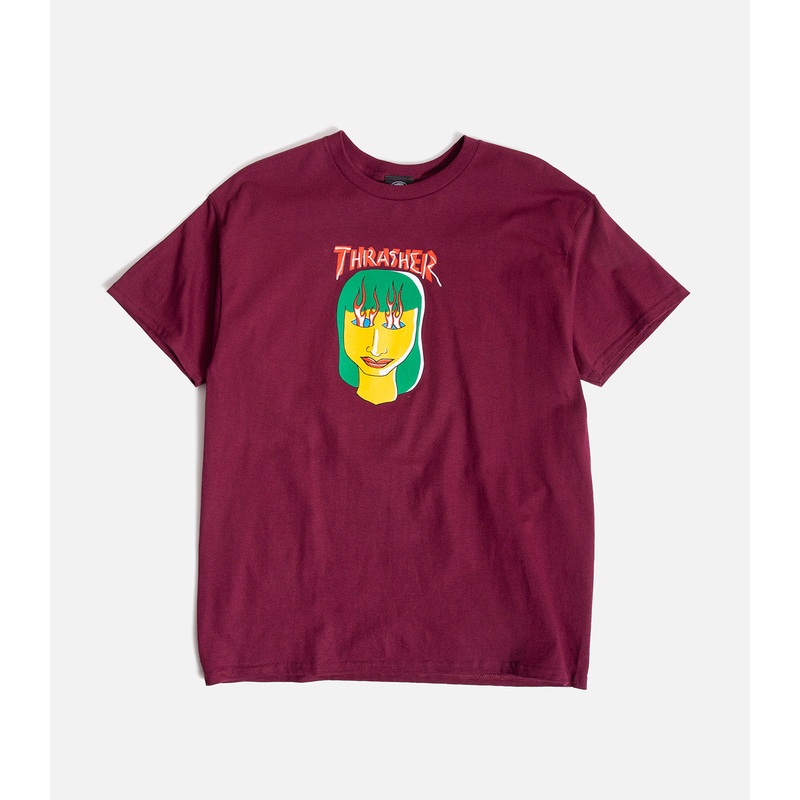 Thrasher Talk Shit T-Shirt|S|M|L|XL|XXL|Maroon