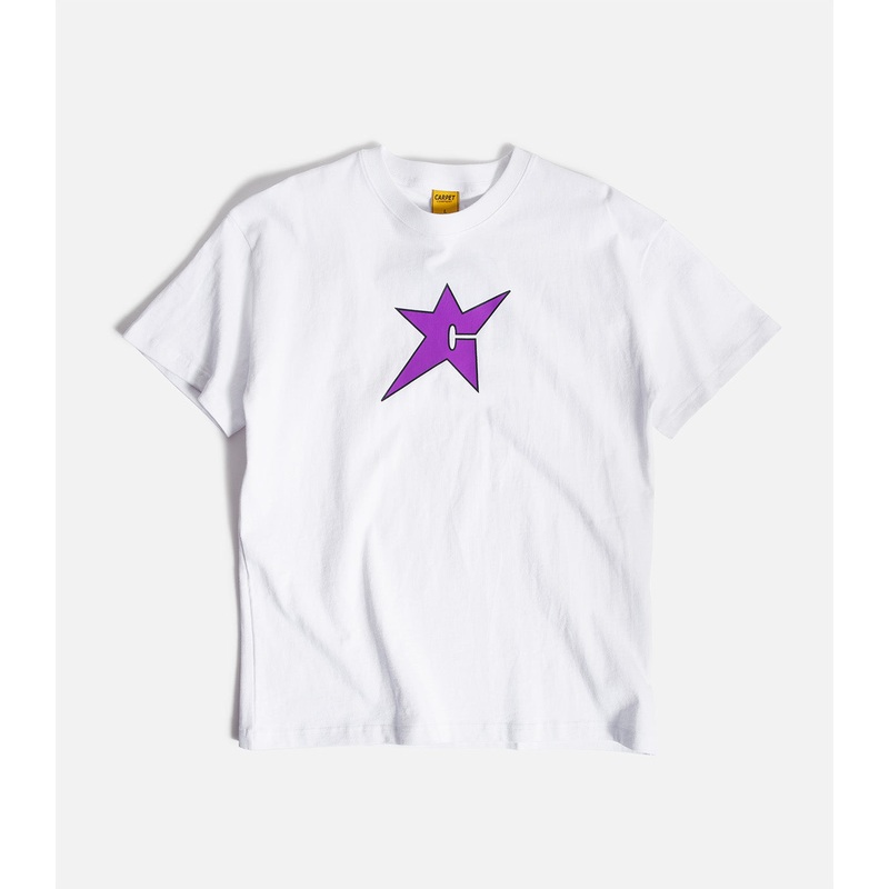 Carpet C-Star Logo T-Shirt|S|M|L|XL|XXL|White/Purple
