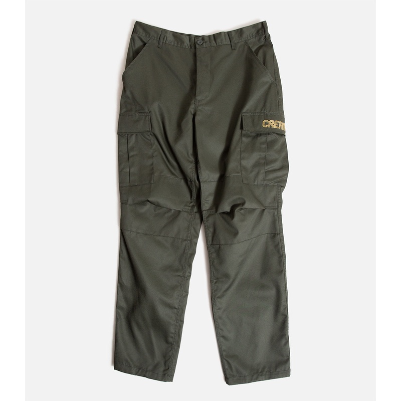 Cream By Eighty Digital Logo Cargo Pants