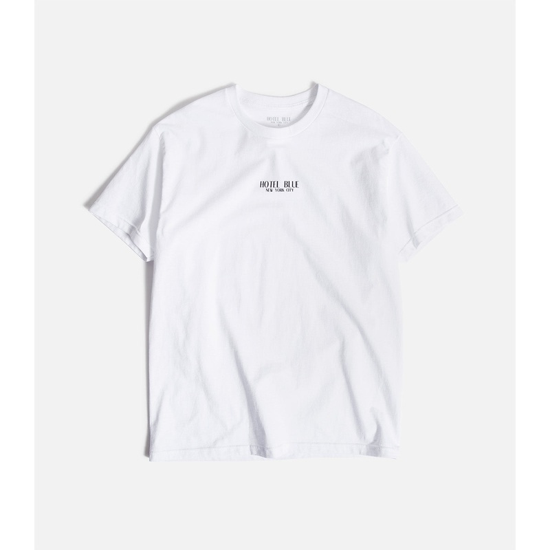 Hotel Blue Logo T-Shirt|S|M|L|XL|XXL|White