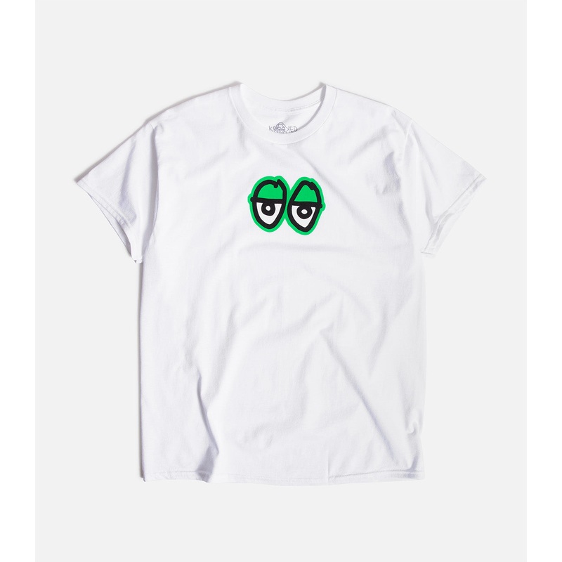 Krooked Eyes T-Shirt|S|M|L|XL|XXL|White/Green