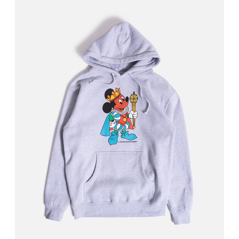 King Mickey Hooded Sweatshirt|S|M|L|XL|XXL|Grey