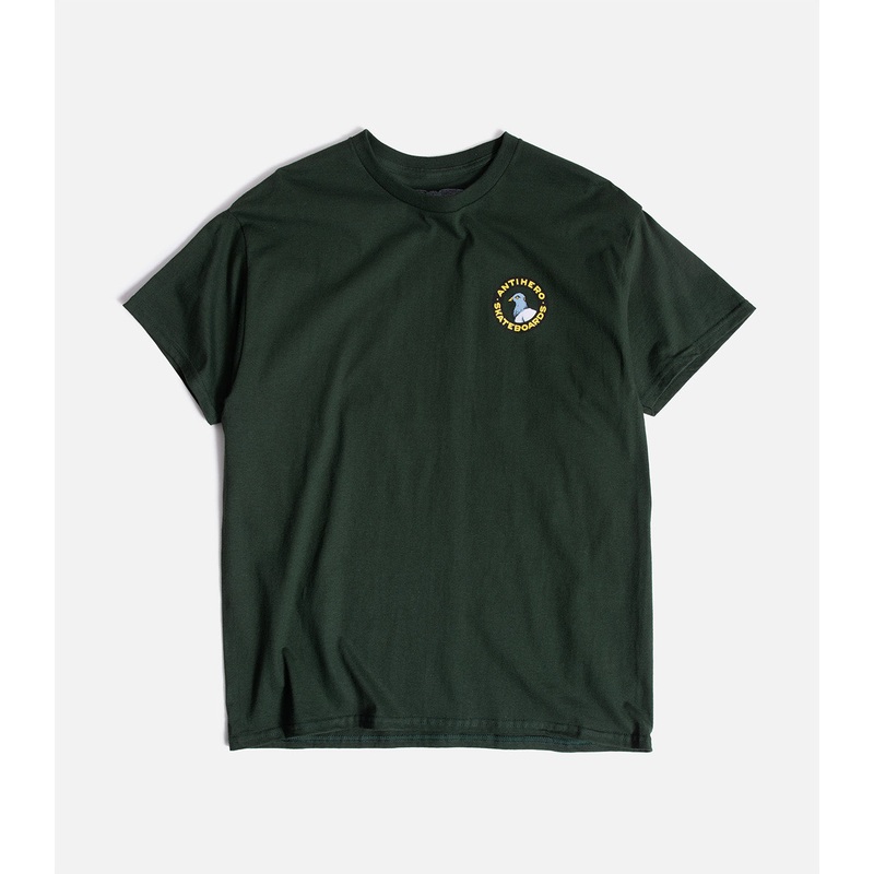 Antihero Pigeon Round T-Shirt|S|M|L|XL|XXL|Forest Green