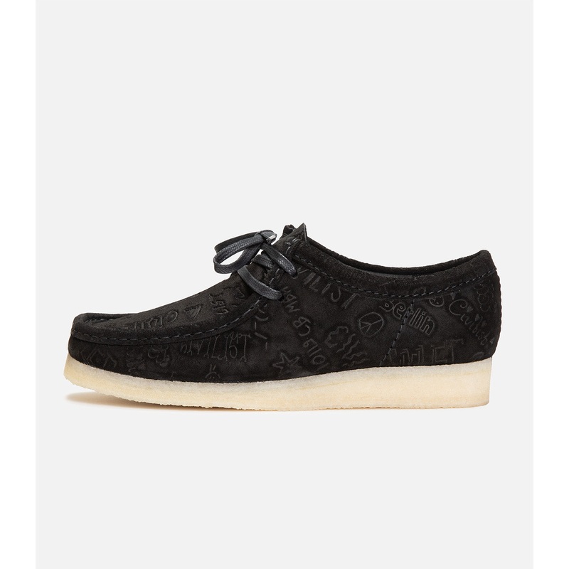 Civilist X Clarks Wallabee|6|6.5|7|7.5|8|8.5|9|9.5|10|10.5|11|11.5|12|13|Black Deboss