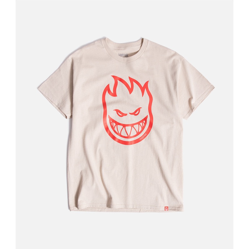 Spitfire Bighead T-Shirt|S|M|L|XL|XXL|Sand/Red