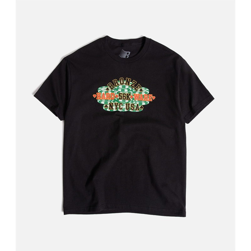 Bronze 56K Poker T-Shirt|S|M|L|XL|XXL|Black