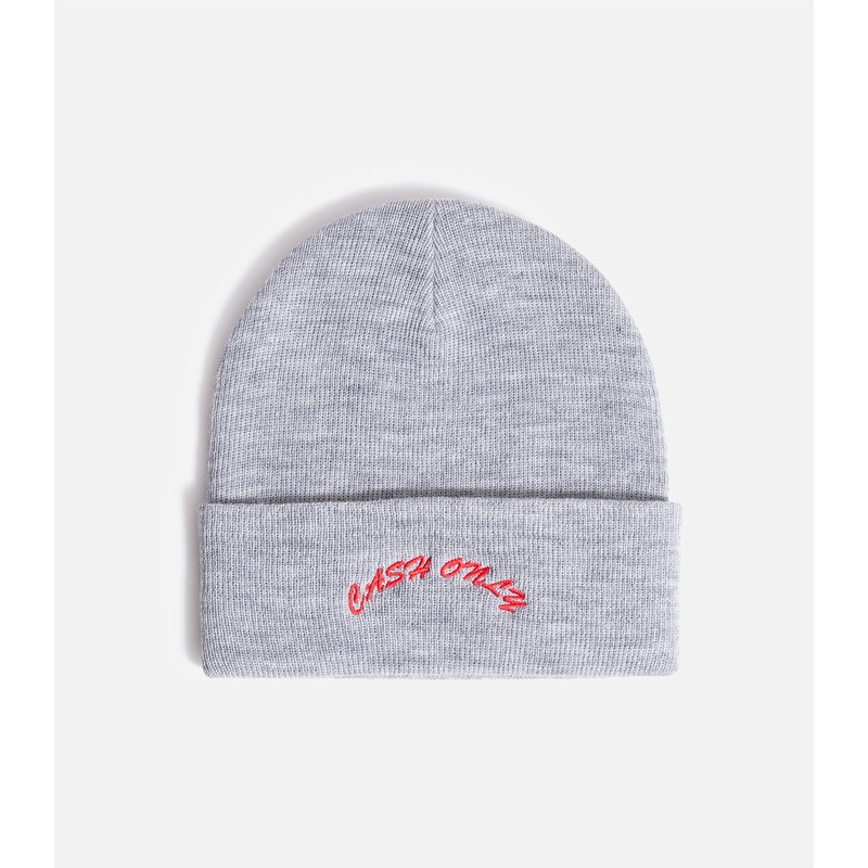 Cash Only Logo Beanie|O/S|Ash