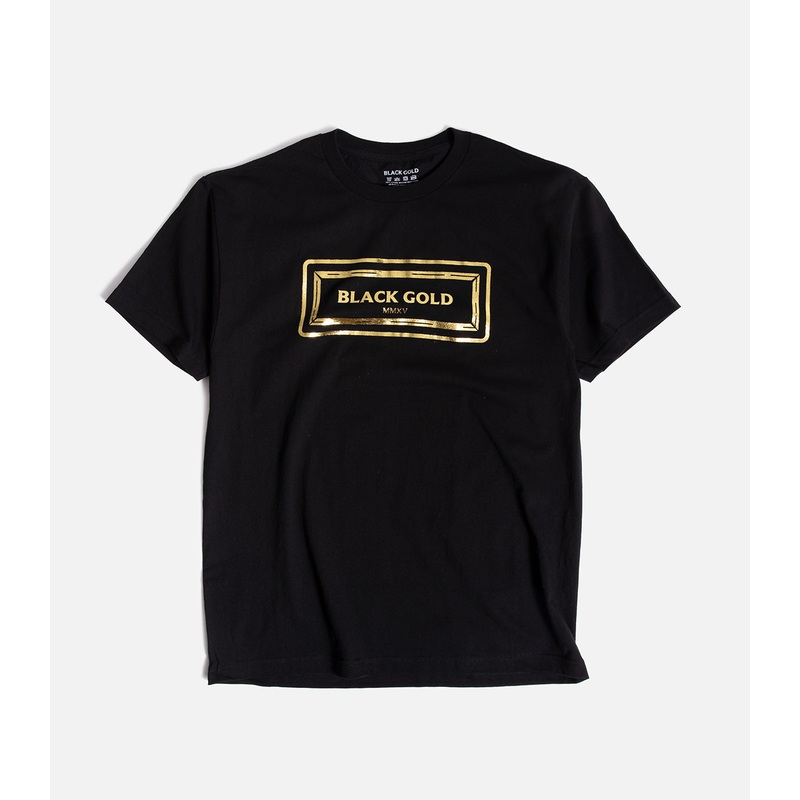 Black Gold Gold Bar Ring T-Shirt