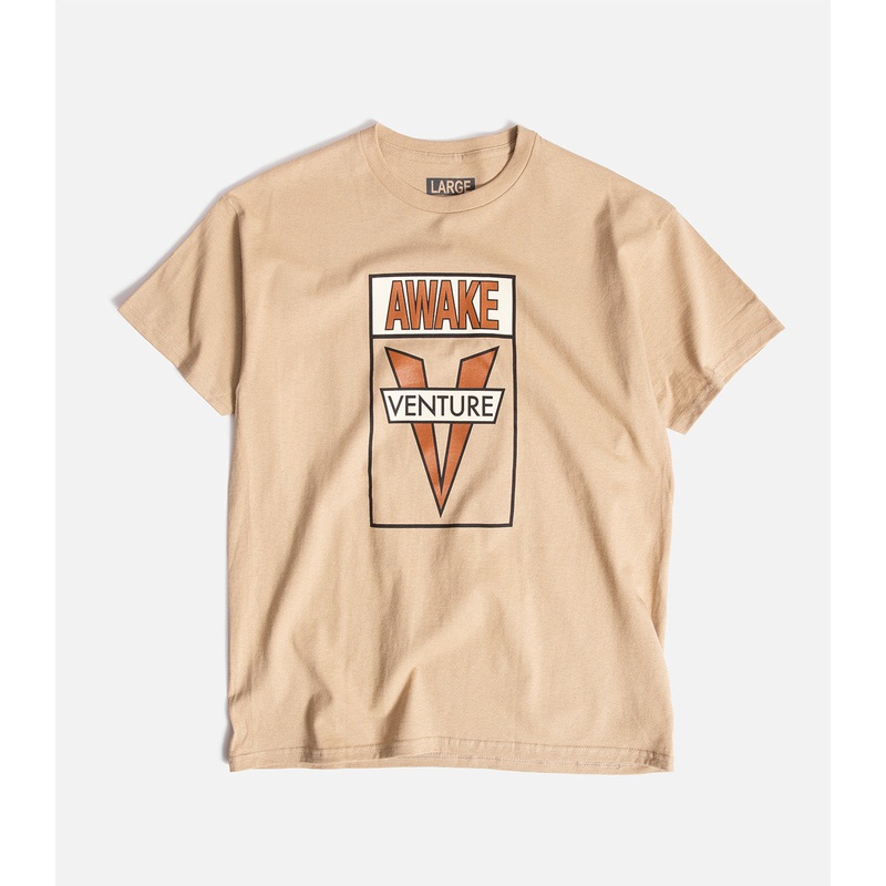 Venture Awake T-Shirt|S|M|L|XL|XXL|Tan/Brown