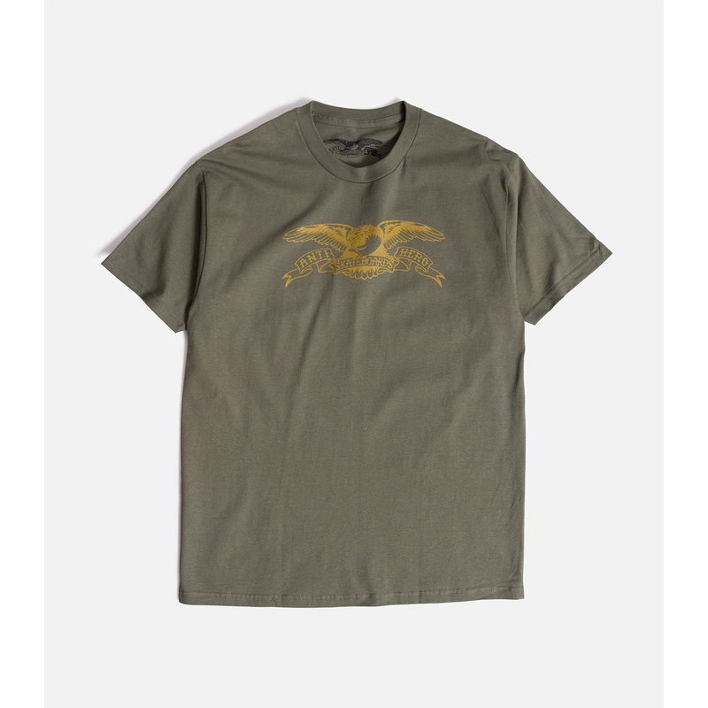 Antihero Basic Eagle T-Shirt|S|M|L|XL|XXL|Military Green/Bronze