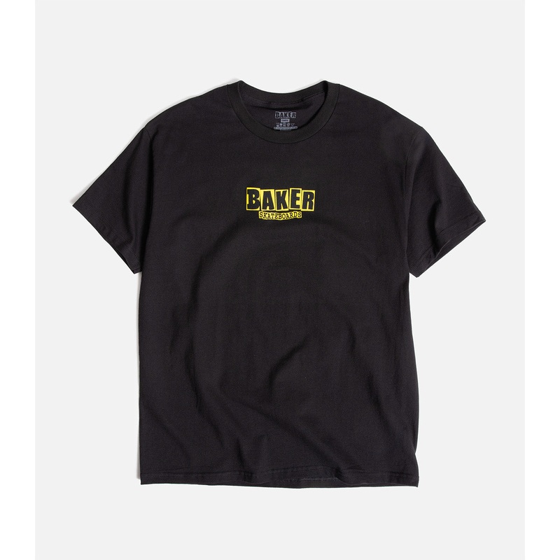 Baker Brand Logo T-Shirt|S|M|L|XL|XXL|Black/Yellow