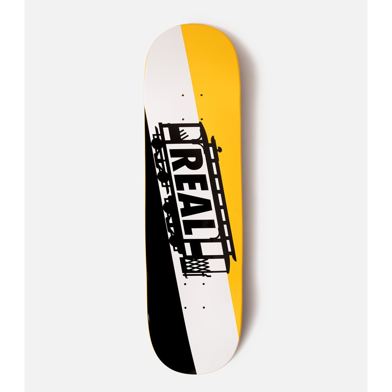 Real Trolley Deck|8.5″|Black/White/Yellow