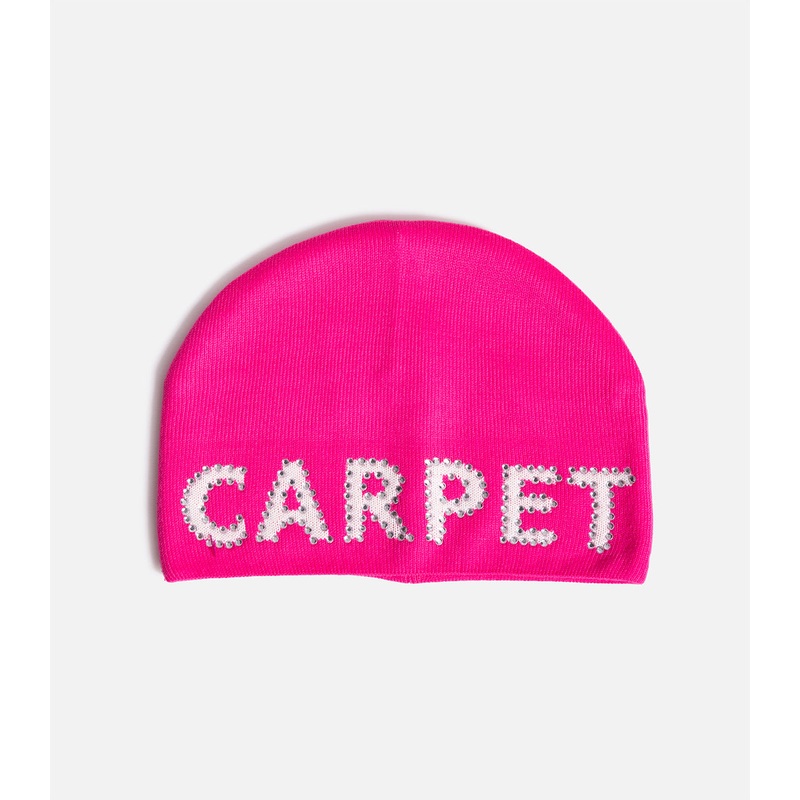 Carpet Rhinestone Beanie|O/S|Pink