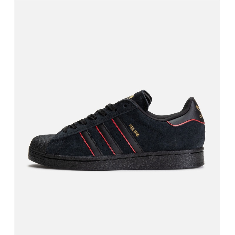Adidas Superstar ADV|6|6.5|7|7.5|8|8.5|9|9.5|10|10.5|11|11.5|12|13|Core Black/Better Scarlet/Metallic Gold