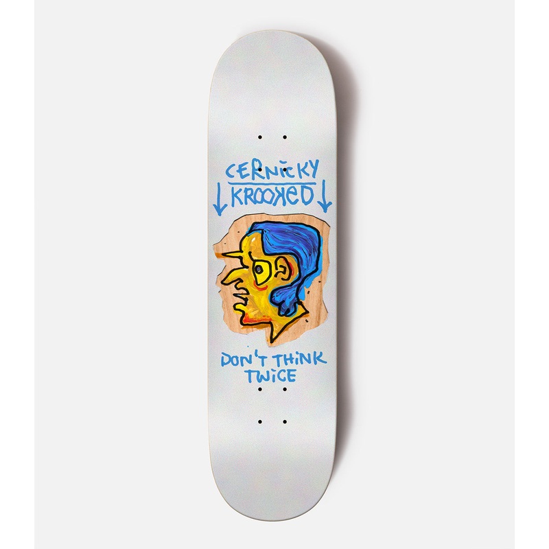 Krooked Eddie Cernicky Blue Thinker Deck