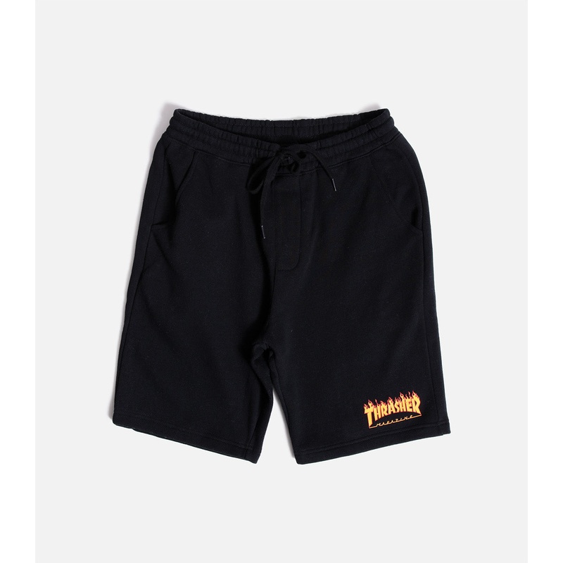 Thrasher Flame P.E. Shorts|S|M|L|XL|XXL|Black