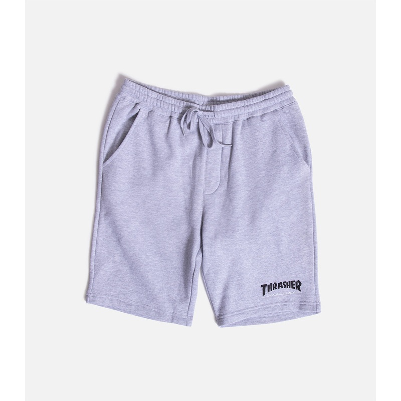 Thrasher Mag Logo P.E. Shorts|S|M|L|XL|XXL|Heather Grey