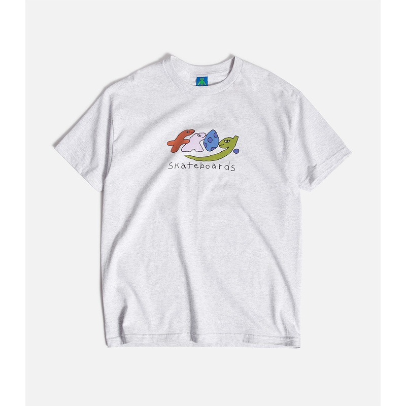 Frog Dino Logo T-Shirt|S|M|L|XL|XXL|Ash
