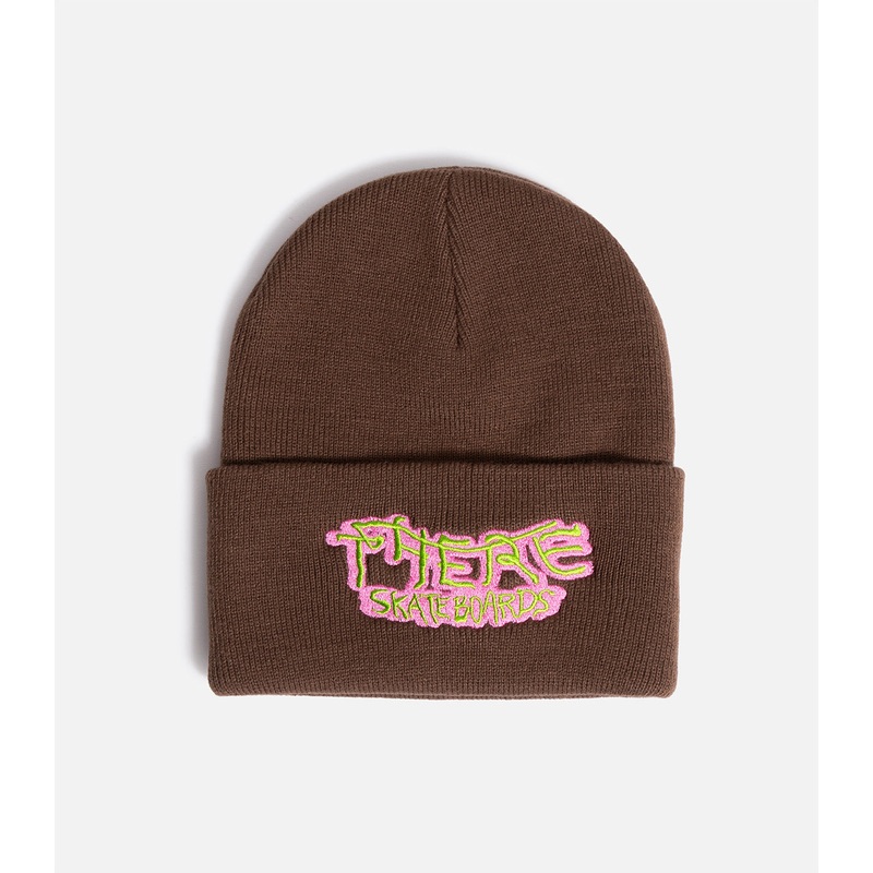 There Crossed Out Cuff Beanie|O/S|Brown