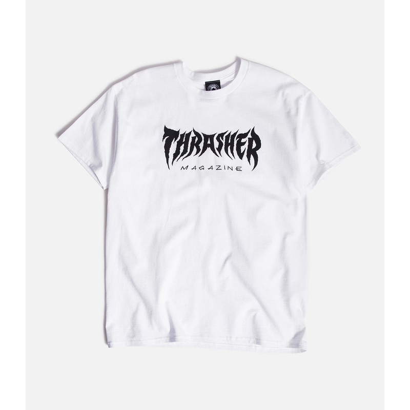 Thrasher Metal T-Shirt|S|M|L|XL|XXL|White