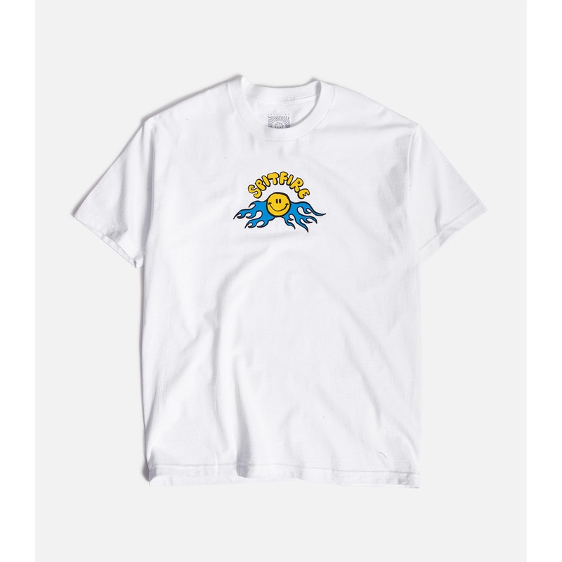 Spitfire Happy T-Shirt|S|M|L|XL|XXL|White