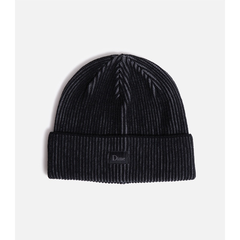 Dime Classic Rib Beanie|O/S|Black/Charcoal