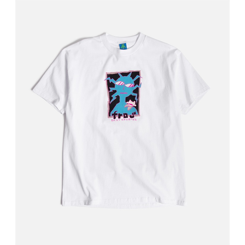 Frog Shoulder Frog T-Shirt|S|M|L|XL|XXL|White