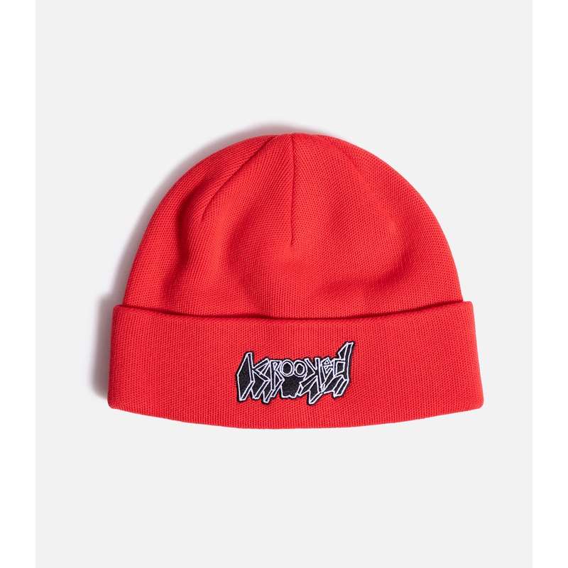 Krooked VW Cuff Beanie|O/S|Red