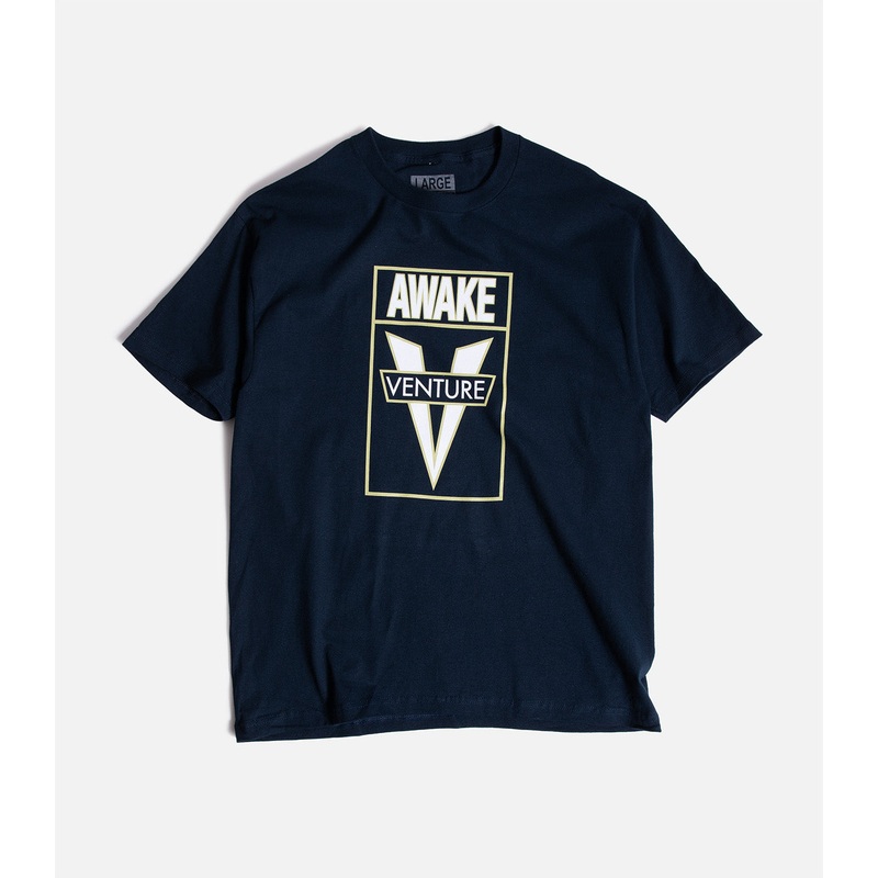 Venture Awake T-Shirt|S|M|L|XL|XXL|Navy/Green/White